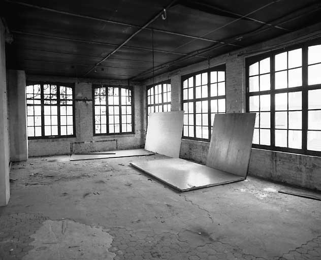 Atelier de fabrication, 1er étage, vue intérieure.