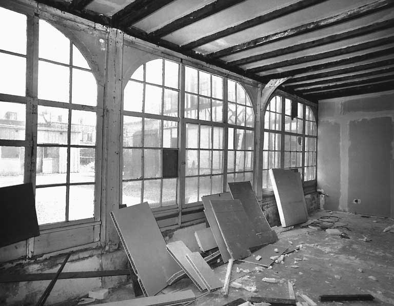 Atelier de fabrication, 1er étage, vue intérieure.