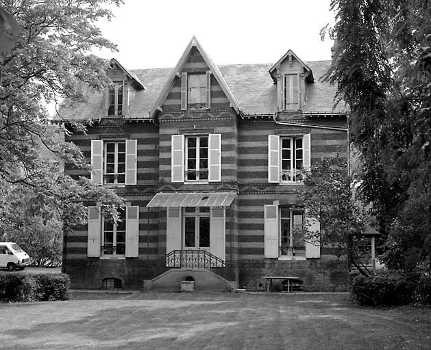 Elévation sur jardin, façade Ouest.