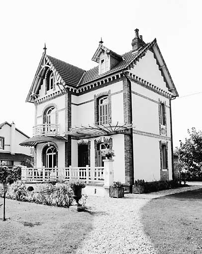 Elévation sur jardin, façade Est.