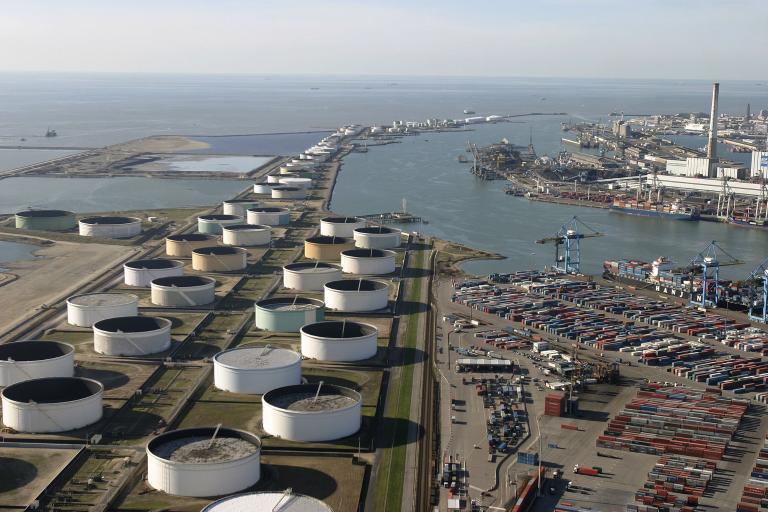 Vue générale.- Photographie aérienne, 2005 (Grand Port Maritime du Havre).