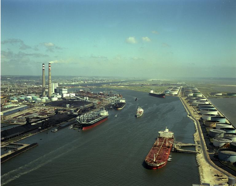 Vue générale.- Photographie aérienne, 1970 (Grand Port Maritime du Havre).