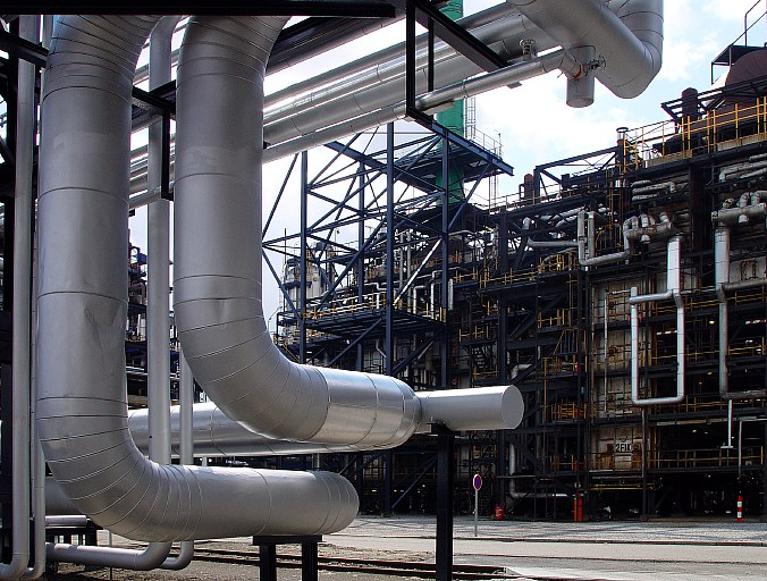 Unité styrène.- Photographie, 2005 (Total Pétrochemicals).
