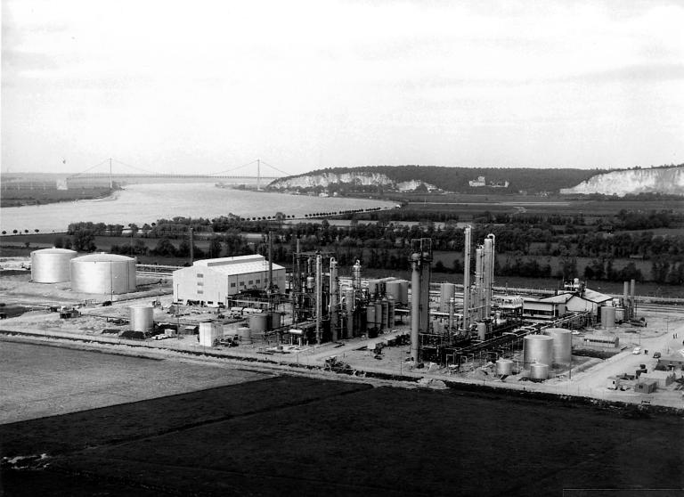 Vue aérienne, depuis le nord-est.- Photograpie, vers 1960 (Coll. ECPAD)