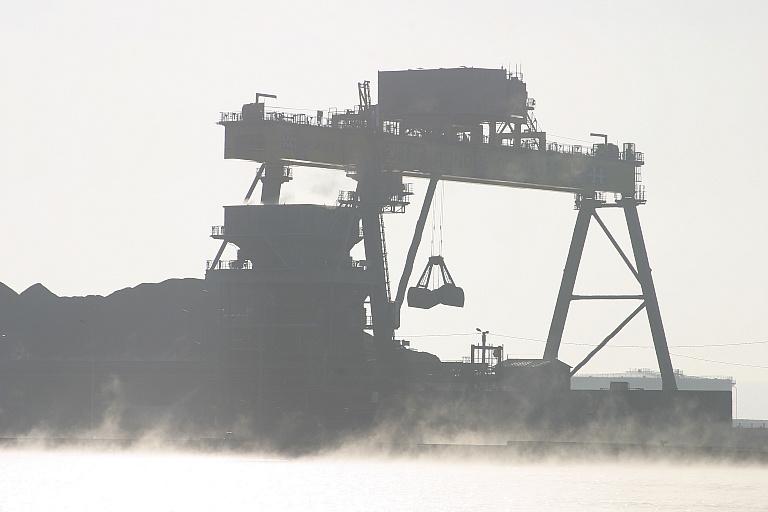 Portique de déchargement, 2005, (Port Autonome de Rouen).