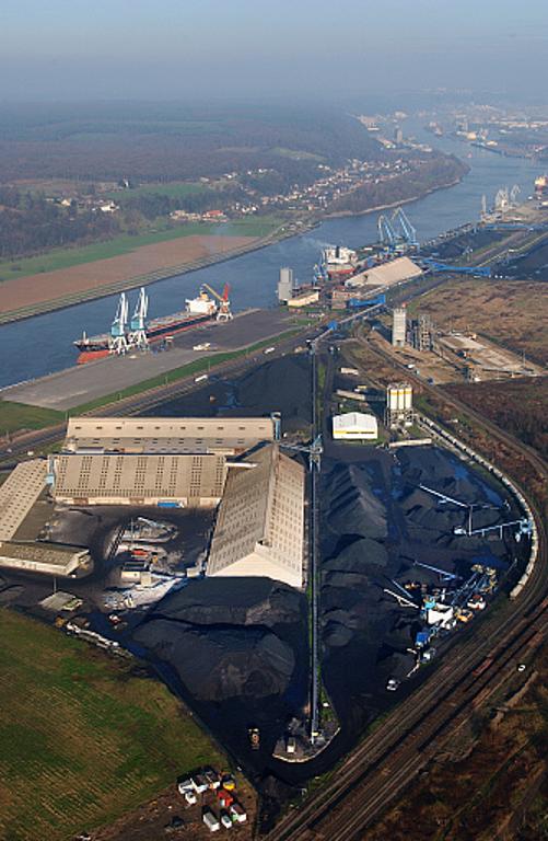 Vue générale aérienne, 2005, (Port Autonome de Rouen).
