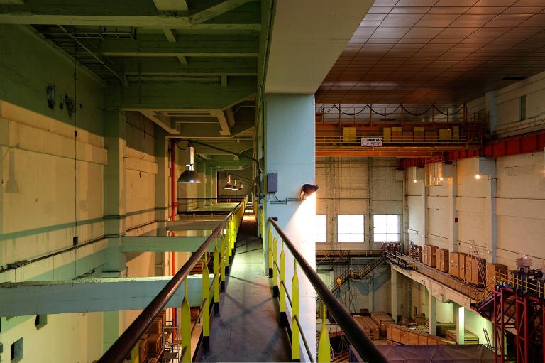 Vue intérieure, ancienne salle des chaudières.