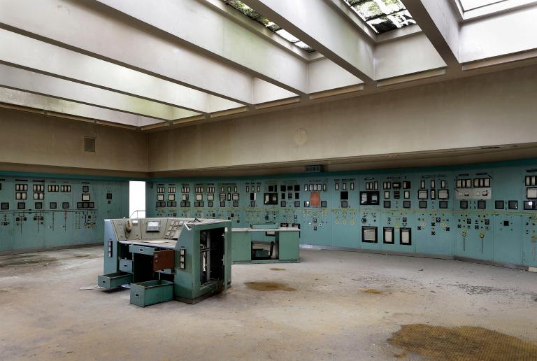 Vue intérieure, ancienne salle de controle.