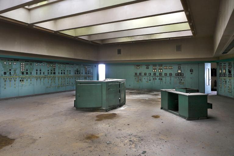 Vue intérieure, ancienne salle de controle.