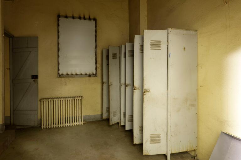 Vue intérieure, le vestiaire.