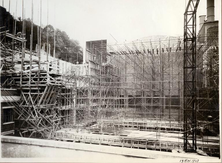 Construction de l'usine, 14/5/1949 (Coll. EDF).