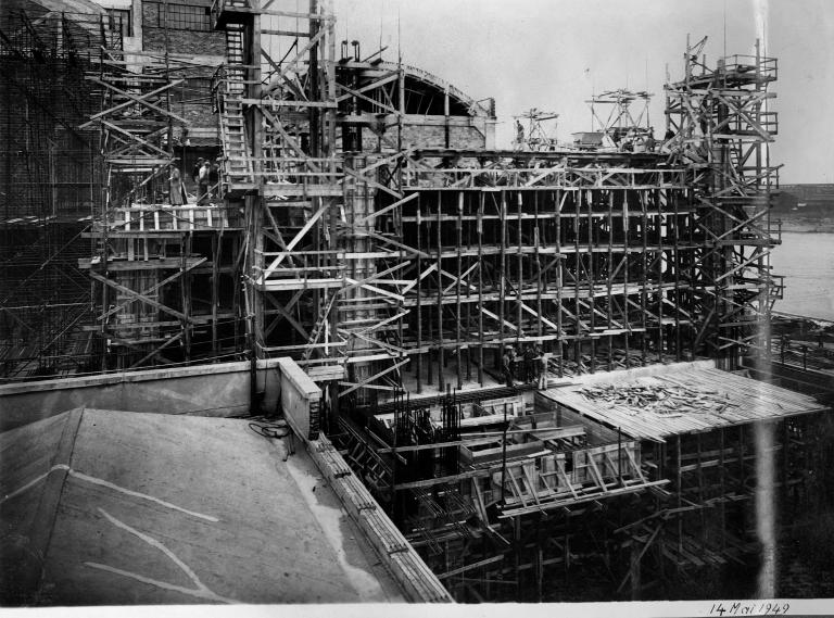Construction de l'usine, 14/5/1949 (Coll. EDF).
