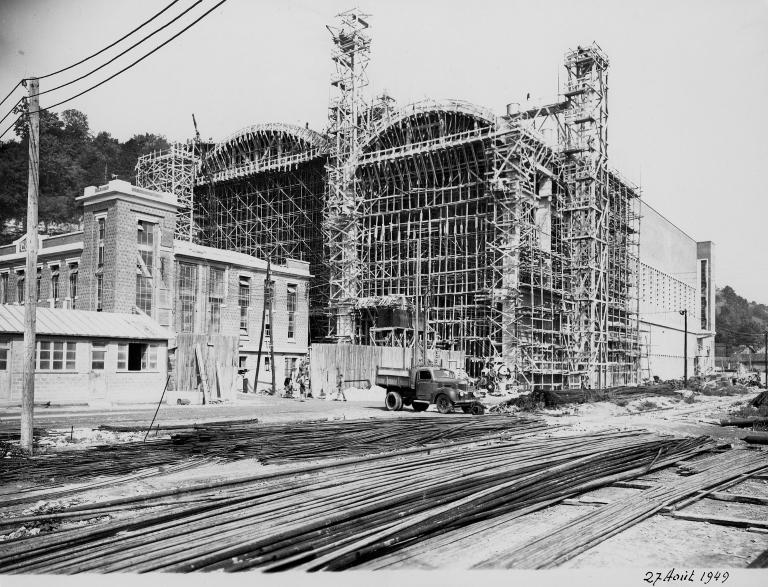 Construction de l'usine, 27/8/1949 (Coll. EDF).