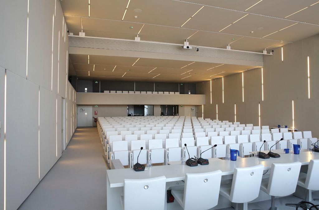 Vue intérieure après reconversion, auditorium.