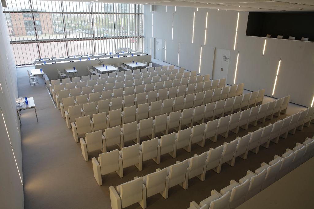 Vue intérieure après reconversion, auditorium.