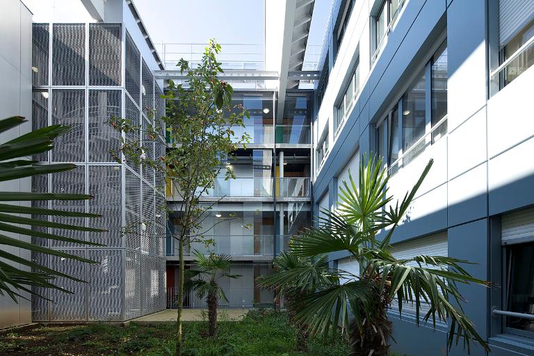 Cour intérieure, après travaux.
