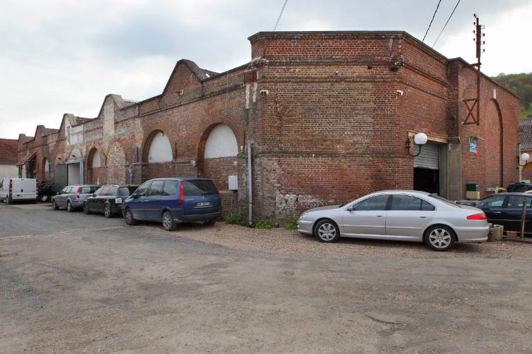 Atelier de fabrication (bâtiment 12 du plan de 1940 par Mauge), élévations nord et ouest.