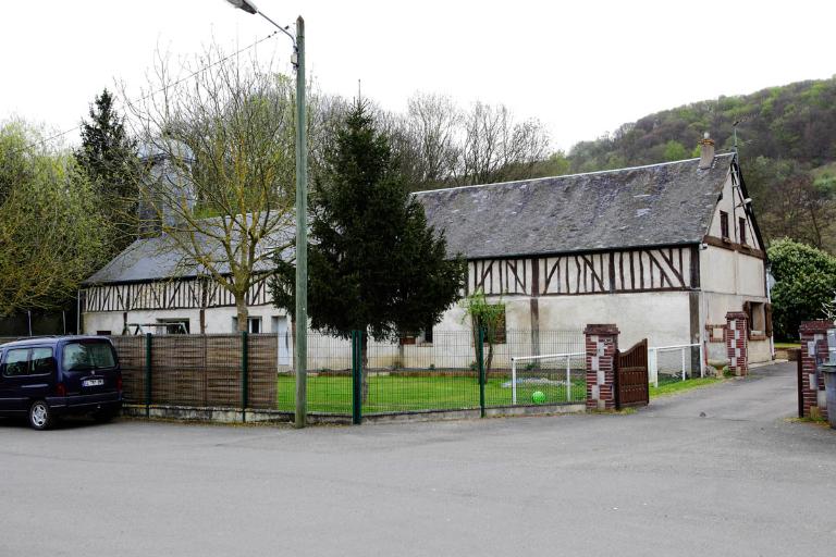 Atelier servant au travail de charpenterie et charonnerie (bâtiment 13 du plan de 1940 par Mauge), élévation nord.