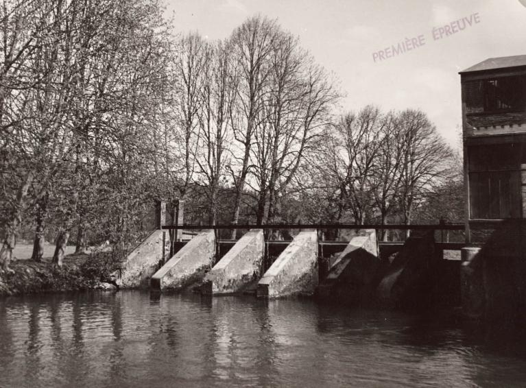 Barrage sur l’Andelle, vers 1950 (Collection particulière).