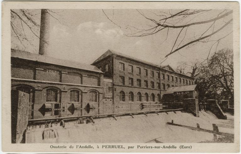 Ouaterie de l'Andelle.- Carte postale, vers 1920 (Collection particulière).