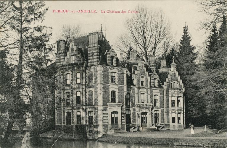 Le château des Câbles.- Carte postale, vers 1910 (Collection particulière).