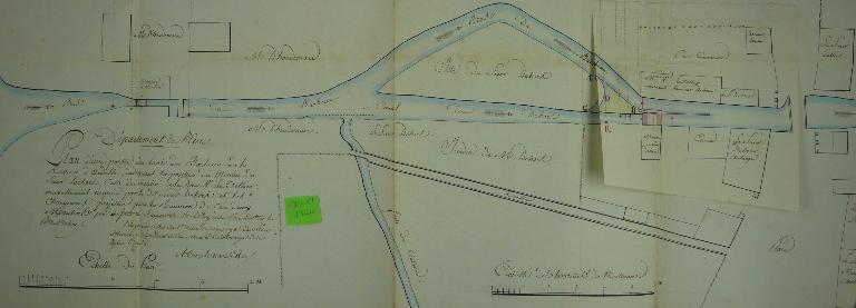 Plan de situation, 1820 (AD Eure. 18 S 61).