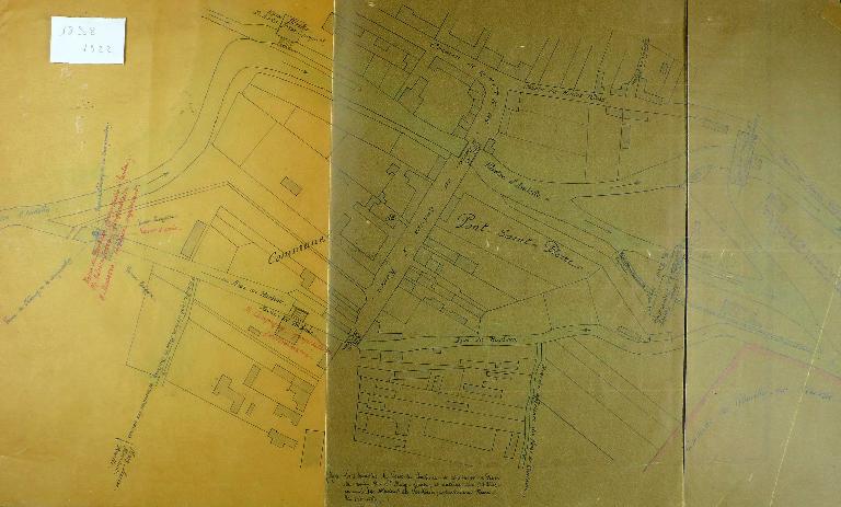 Plan de situation, 1922 (AD Eure. 18 S 8). 