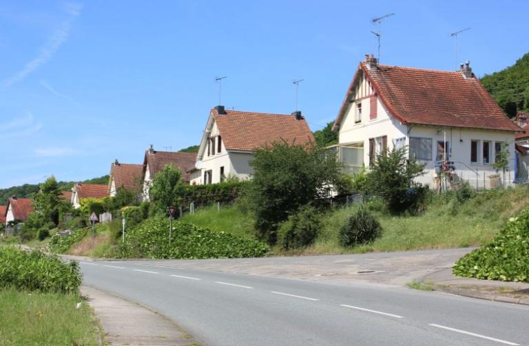 Maisons jumelées rue Georges Clémenceau.