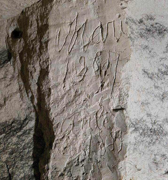 Graffito, détail.