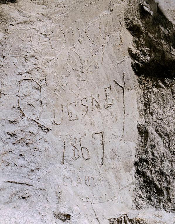 Graffito, détail.