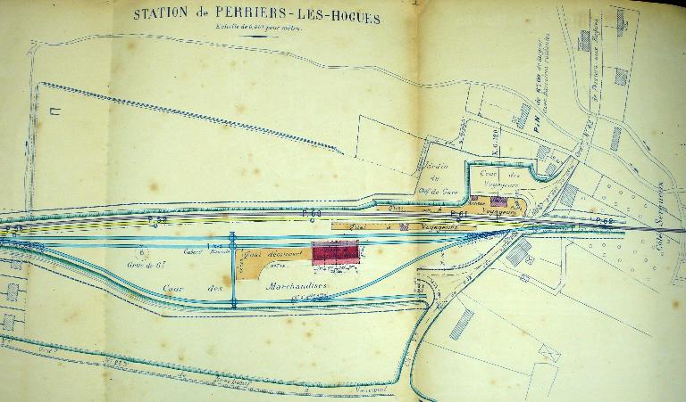 Plan de la station projetée, 1902 (AD Eure. 40 S 1). 