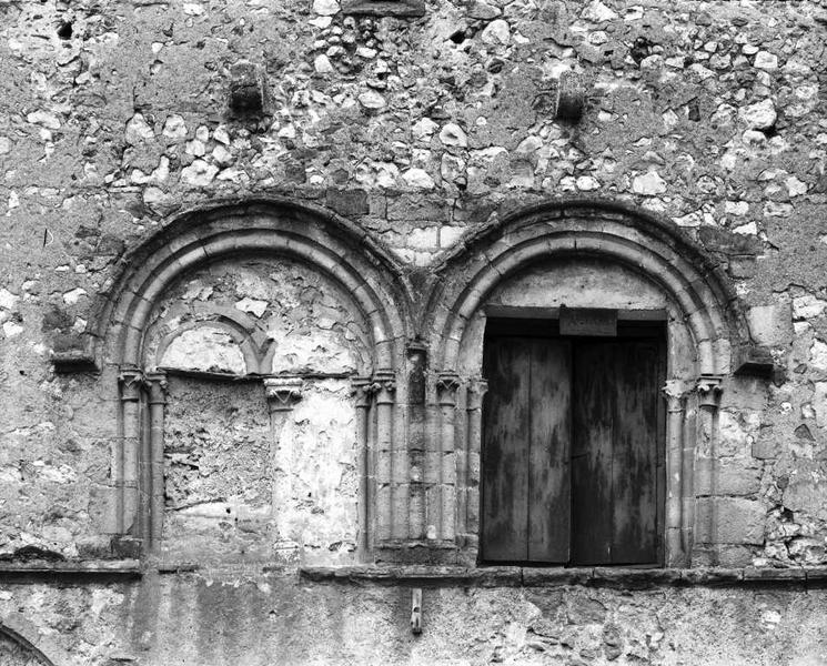 Baies géminées de la façade antérieure.