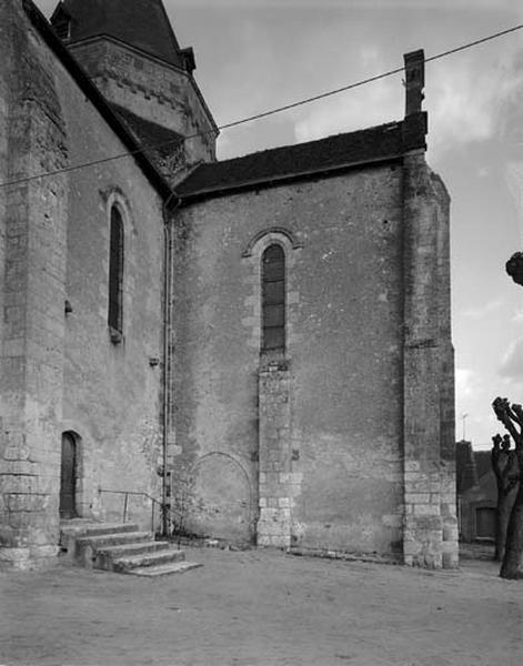 Façade occidentale du bras sud du transept, vue d'ensemble.