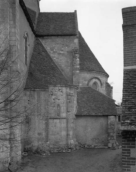 Chevet, élévation sud.