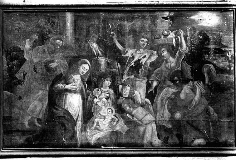 Tableau : Adoration des bergers