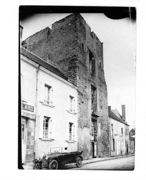 Vue de volume prise du sud-ouest, état en 1926.