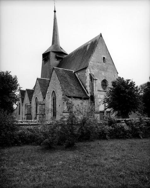 Vue d'ensemble, façade nord-ouest.