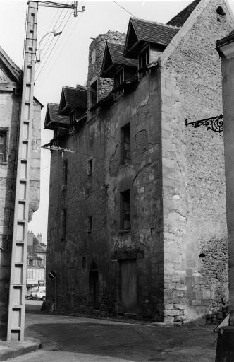 Façade rue des Trois Marchands, vue d'ensemble, état en 1974.