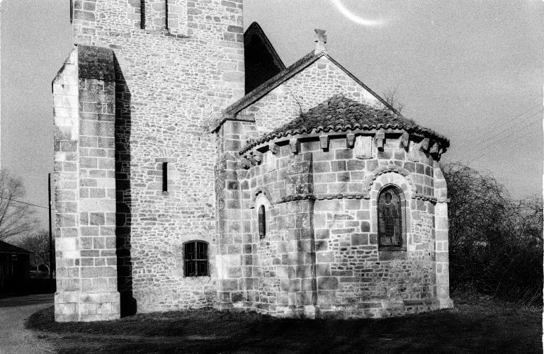 Façade Est, vue d'ensemble du chevet.