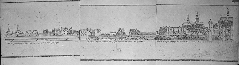 Front de Loire à Tours, assemblage feuillet est (vers1750-1775).