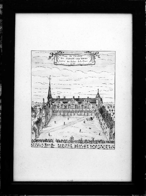 Vue du côté ouest (copie d'un dessin de 1699).