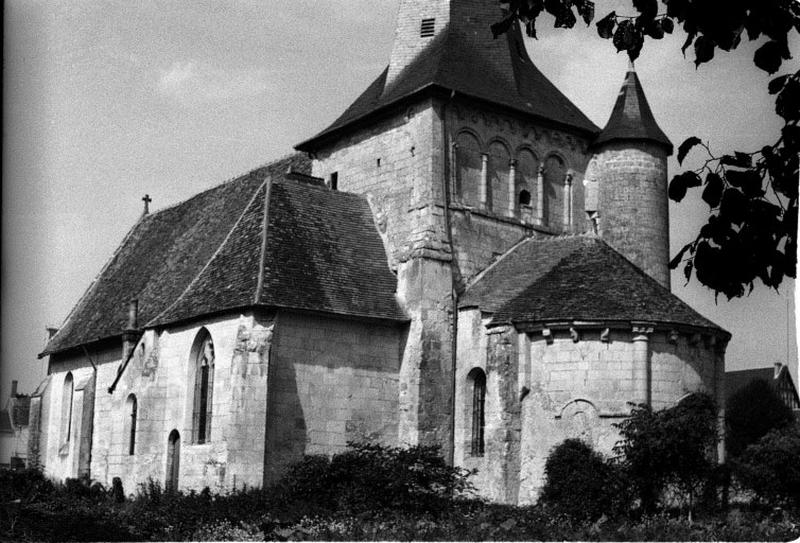 Vue générale du chevet, état en 1974.