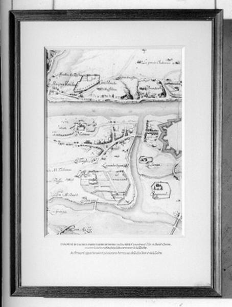 Plan du milieu du XVIIe siècle : carte particulière de Tours.