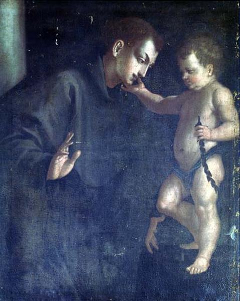 Tableau : saint Antoine de Padoue et l'Enfant Jésus