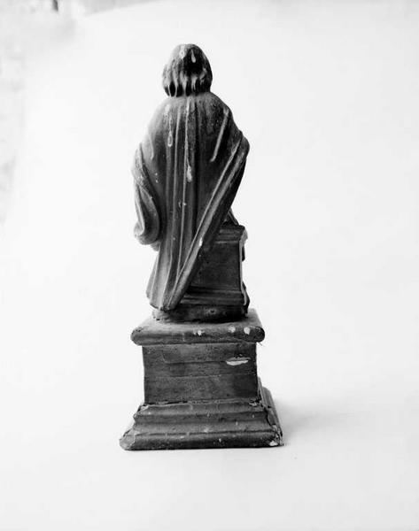 Statuette de Saint-Loup, vue de dos.