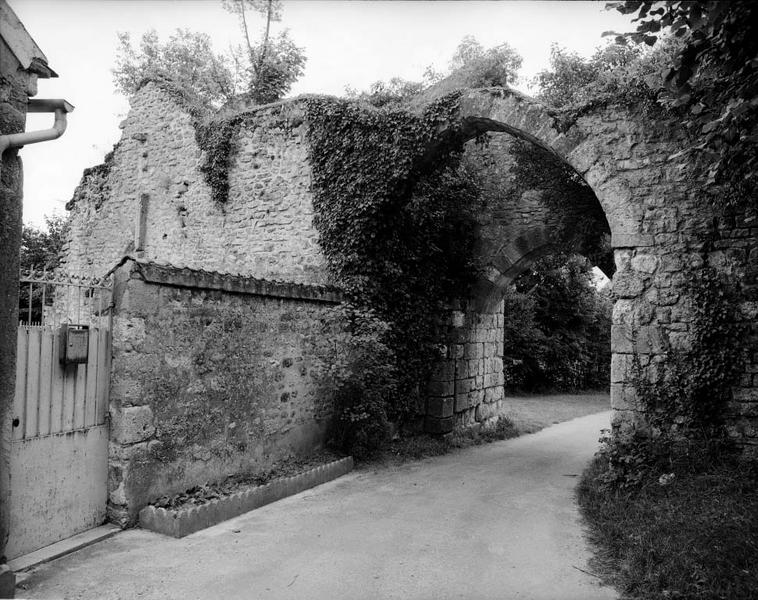 Elévation intérieure de l'ouvrage d'entrée, côté est.