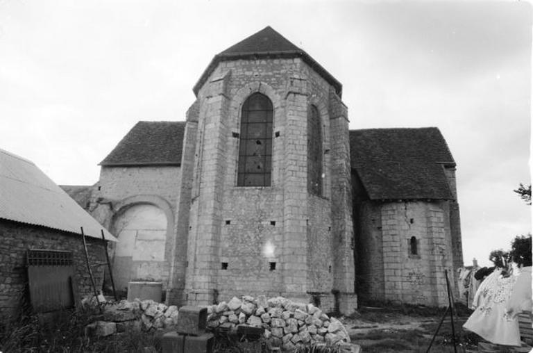 Vue d'ensemble du chevet.