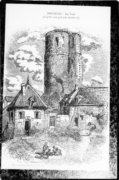 Gravure ancienne de la tour.