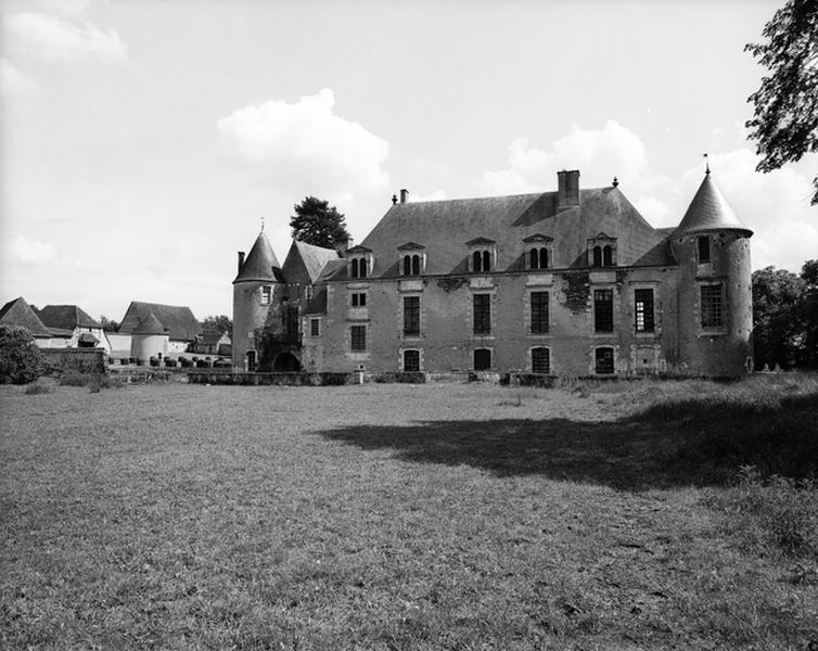 Aile nord, façade externe nord, vue d'ensemble.