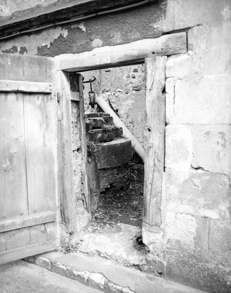 Puits à margelle : porte d'accès - rue du Carroir de Velours.